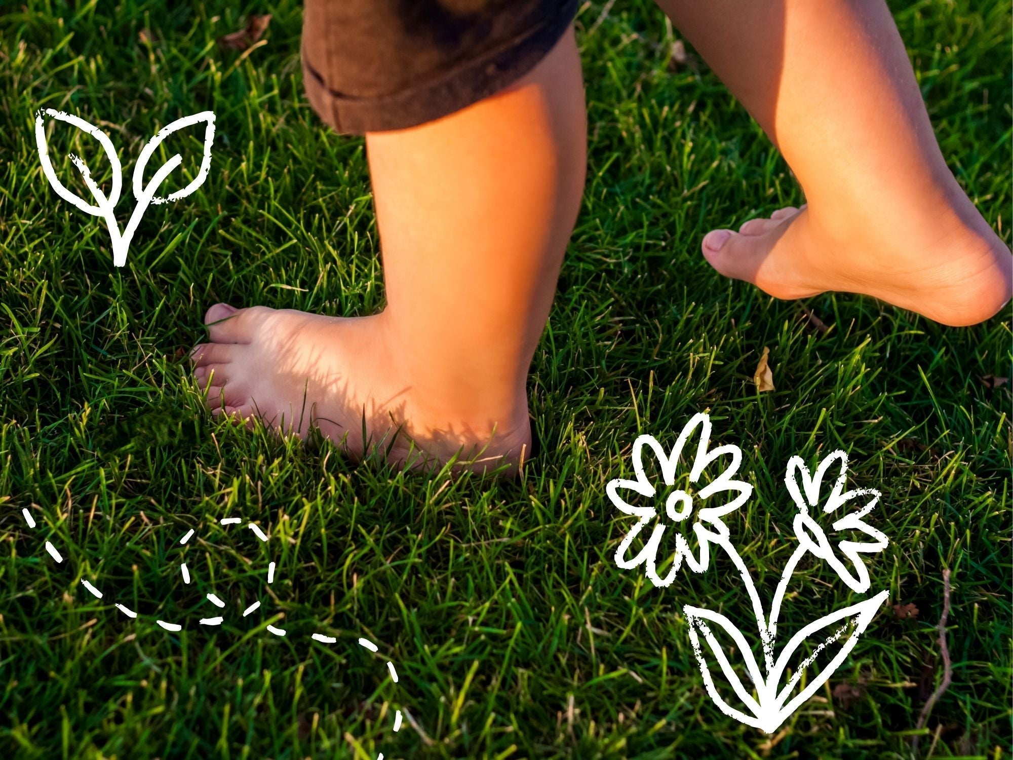 Go on a barefoot sensory walk