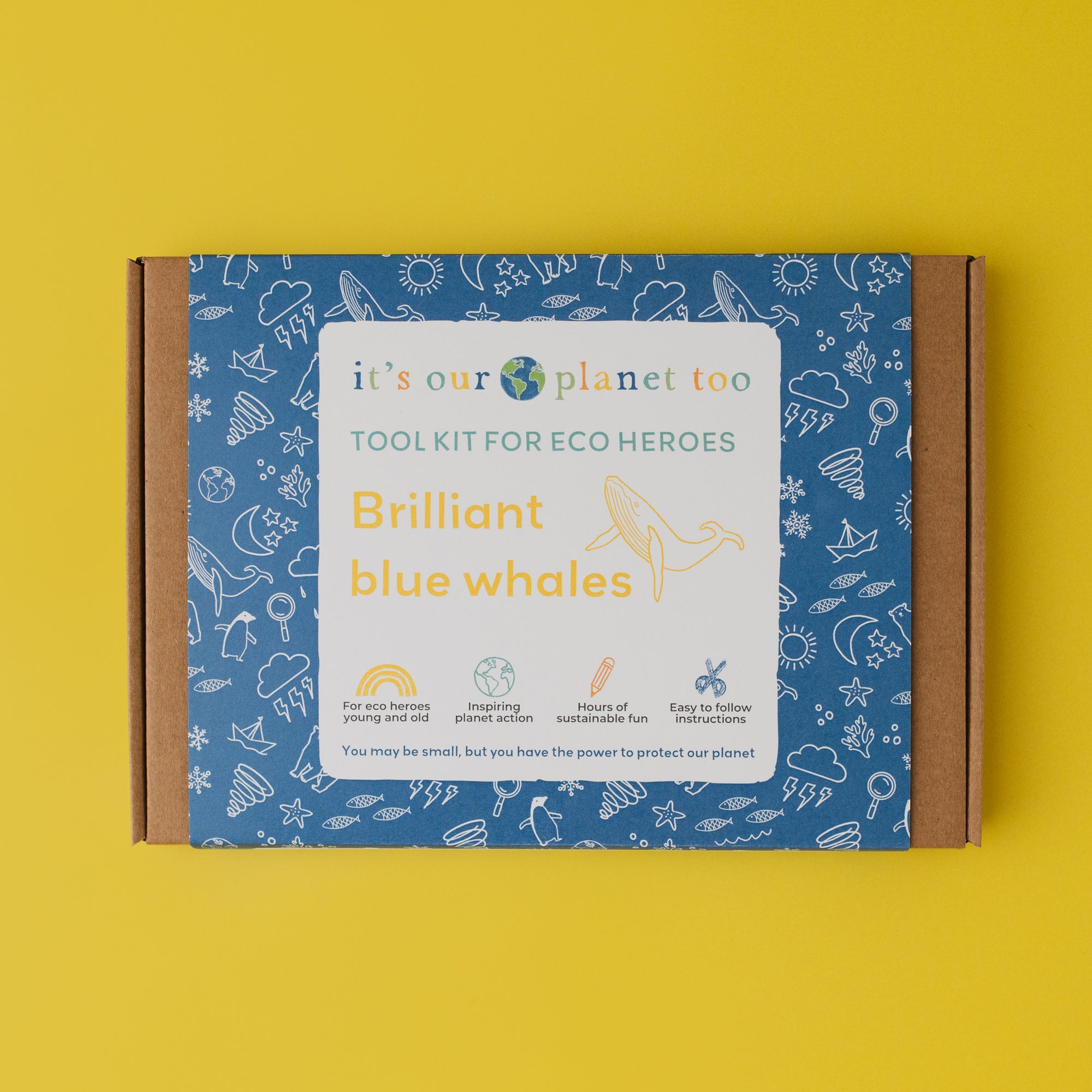 Brilliant blue whales kit